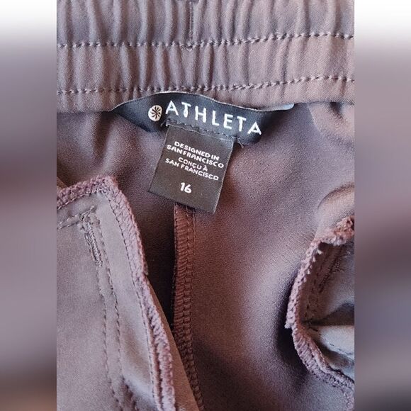 Athleta Endeavor Straight Leg Pant Walnut Brown Size 16 - Picture 8 of 16